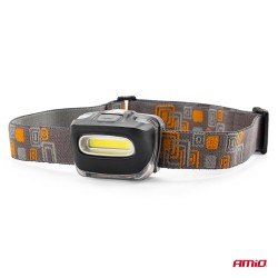 Lanterna de Cabeça COB com 3 pilhas AAA 150 Lúmens IPX3 AMIO