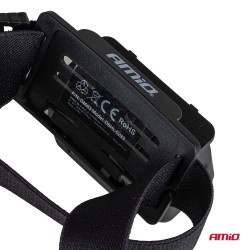 Lanterna de Cabeça Recarregável com Sensor de Movimento XPG+COB 1000mAh (BATT) AMIO