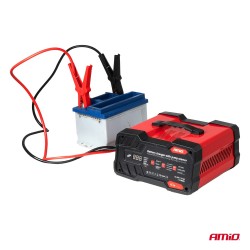 Retificador com Função de Partida Carregador de Bateria 12V 24V máx 12A boost 75A 12V AMIO