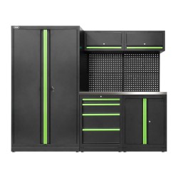 CONJUNTO DE MÓVEIS MODULARES (13 PEÇAS) - CONJUNTO COM ARMÁRIO DE DUAS PORTAS