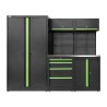 CONJUNTO DE MÓVEIS MODULARES (13 PEÇAS) - CONJUNTO COM ARMÁRIO DE DUAS PORTAS