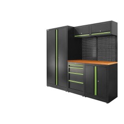 CONJUNTO DE MÓVEIS MODULARES (13 PEÇAS) - CONJUNTO COM ARMÁRIO DE DUAS PORTAS