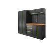 CONJUNTO DE MÓVEIS MODULARES (13 PEÇAS) - CONJUNTO COM ARMÁRIO DE DUAS PORTAS