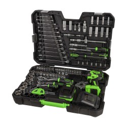 MALA DE FERRAMENTAS COM CHAVE DE IMPACTO SEM ESCOVAS A BATERIA 800NM