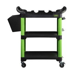 CARRINHO COM 3 BANDEJAS E SUPORTES PARA FERRAMENTAS DE DETAILING