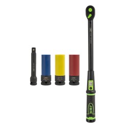 CONJUNTO DE FERRAMENTAS DE 5 PEÇAS COM CHAVE DINAMOMÉTRICA 1/2" COM MIRILHA