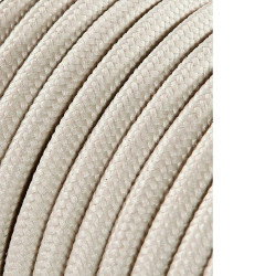 Carretel de cabo cordão tubular h03vv-f 2 x 0,75 mm bege, 25 m