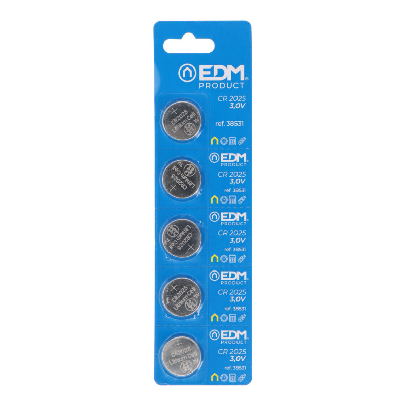 MICRO PILHA LÍTIO BOTÃO MAX-PRO CR2025 3V Ø20x2,5mm
