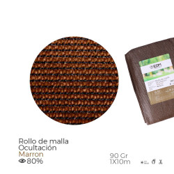 Malha de ocultaçao cor castanho 90g 1x10m