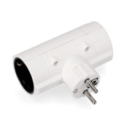 Ficha dupla económica t/tl 16a 250v 4,8mm (retractilada) edm