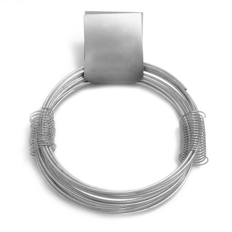 Arame zincado n° 15, 210 gr, calibre 2,50 mm x 6 m