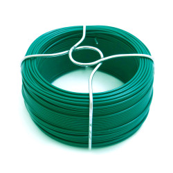 Arame plastificado verde n° 6, 240 gr, calibre 1,40 mm x 50 m