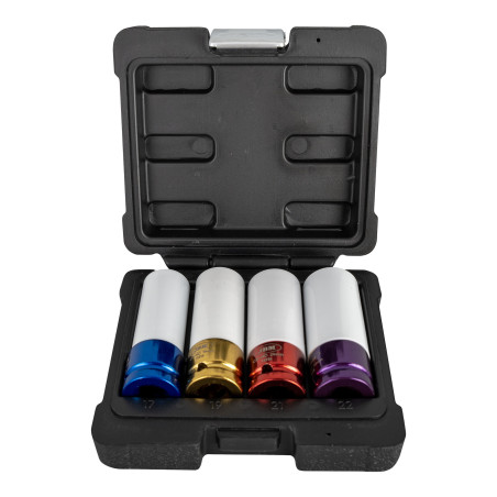 KIT DE 4 CHAVES IMPACTO DE 1/2" PARA RODAS