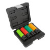 CONJUNTO DE 4 CHAVES DE CAIXA DE IMPACTO PARA RODAS DE LIGA LEVE - 1/2''