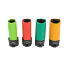 CONJUNTO DE 4 CHAVES DE CAIXA DE IMPACTO PARA RODAS DE LIGA LEVE - 1/2''