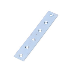 Placa de uniao zincada 120x19x2mm