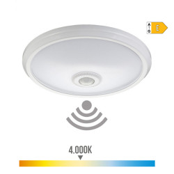 Candeeiro de teto de superfície led com sensor ip20 15 w 4000 k daylight ø29 x 6 cm