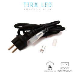 Kit conexão a corrente 220v 1,5m para tira led edm