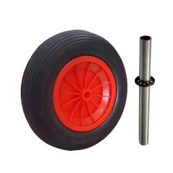 Roda para carro de mao anti-furo
